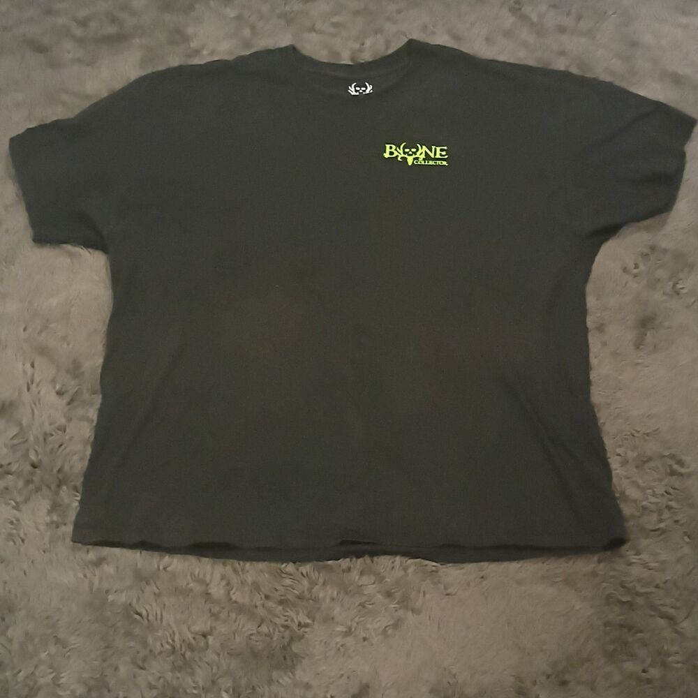 Bone Collector Men's 2XL Black Cotton Crew Neck Regular Fit Graphic Logo Tee